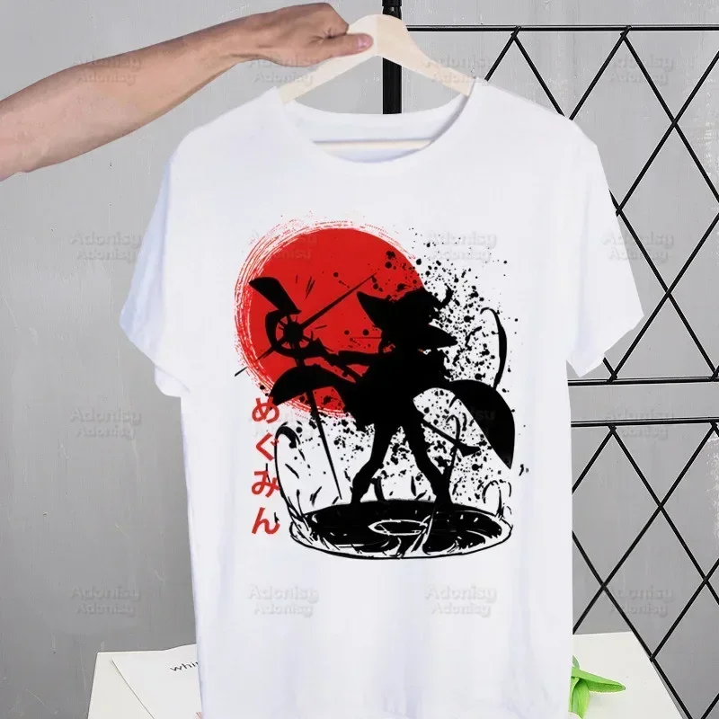 

Anime Silhouette Graphic Tee Men Breathable Cotton Casual T-Shirt Summer Short Sleeve