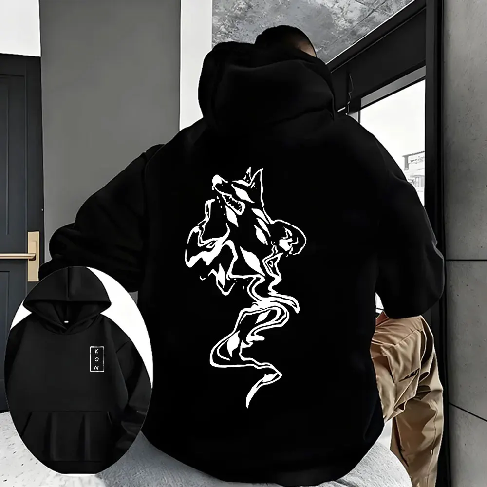 

Anime Chainsaw Man Hoodie Hayakawa Aki Fox Devil Kon Graphic Hooded Sweatshirt Men's Women's Manga Fashion Oversized Pullover