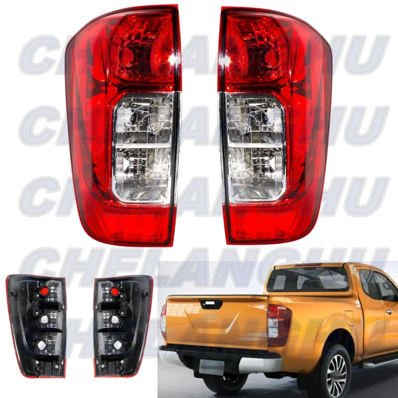 

car assecories For Nissan Navala NP300 D23 2015 2016 2017 2018 Pair Tail Light Rear Lamp Without Bulbs