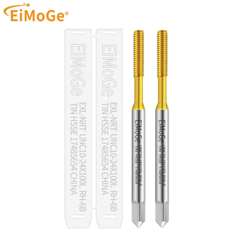 

EiMoGe HSSE-M42 JIS Standard Long Shank UNC 100L Roll Tap 2-56 4-40 6-32 8-32 10-24 1/4 -UNF0-80 10-32 Машинные резьбонарезные метчики