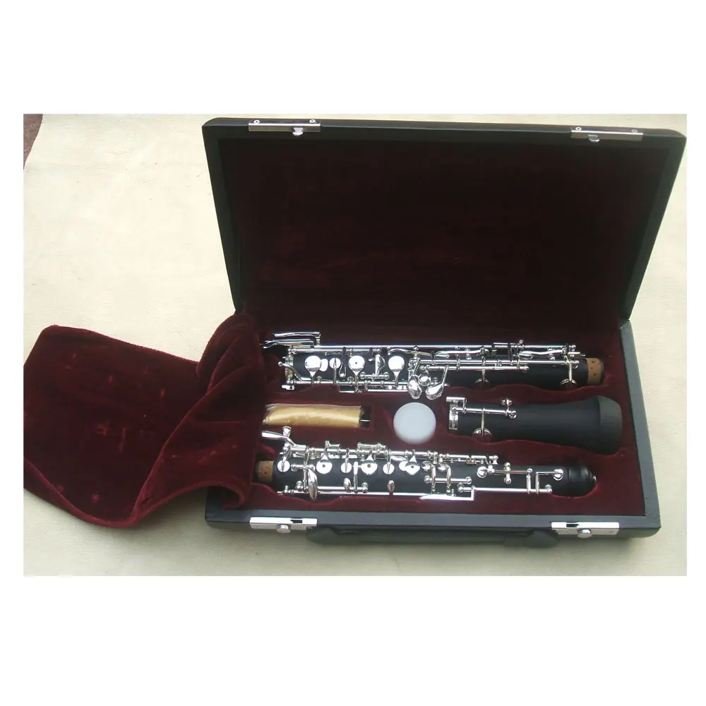 High Quality Professional Ebonite Body Oboe Silver or Nickel Plated With Carrying Case For Band Rehearsal Stage Performance