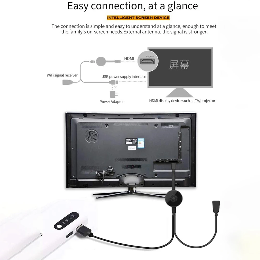G2 TV Stick MiraScreen 1080P Display Anycast HDMI-compatible Miracast TV Dongle for Android ios Mirror Screen Display Receiver