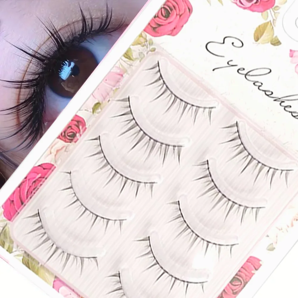 3D DIY セグメントつけまつげ – 接着剤不要、簡単に装着でき、再利用可能、ナチュラルな韓国風、目を大きく見せる、敏感肌にも安全