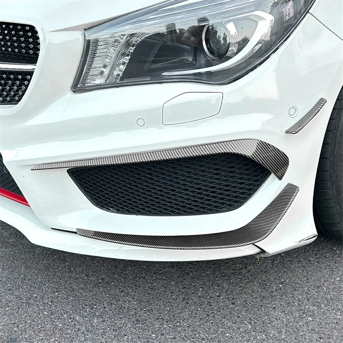

Для Mercedes Benz CLA Class C117 AMG Line 2013-2015 передний бампер, разделитель губ, спойлер, диффузор, накладка из углеродного волокна