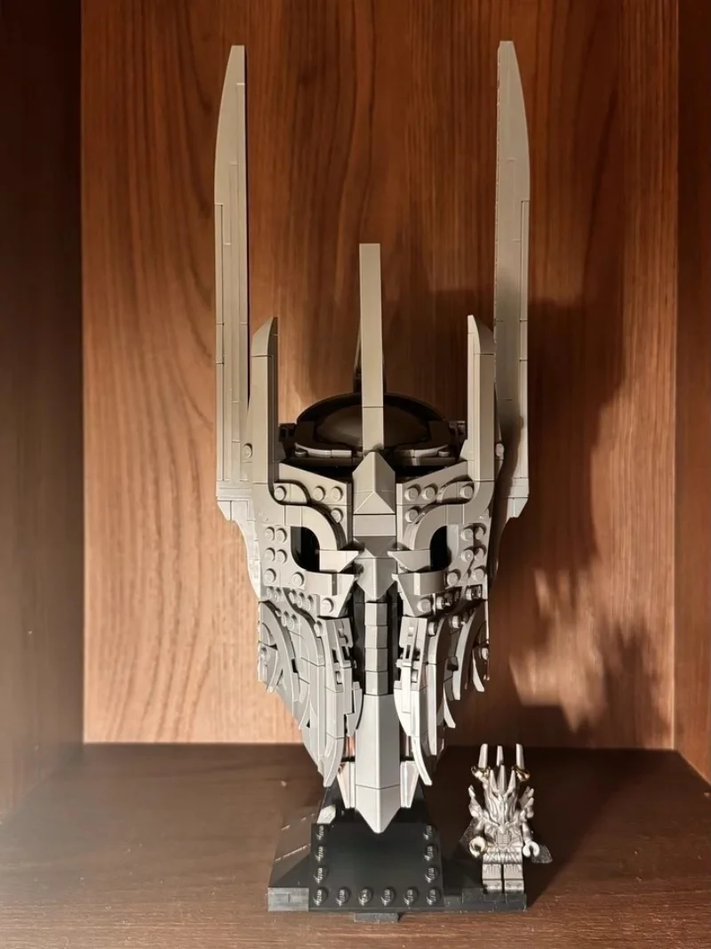 Neues MOC Sauron's Helm Bausatz-Modell, Wohndekor-Ornament, Feiertagsgeschenk