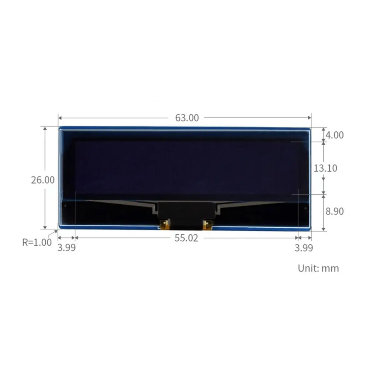 N86R 2.23inch OLED Display Module for Display SSD1305 128x32 Pixels /SPI Communication