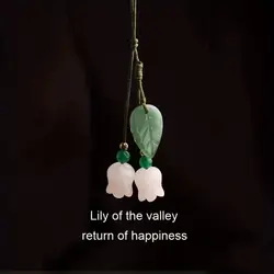 Flower Phone Charms Strap Lanyard Chinese Style Simulation Lucky Cellphone Pendant Chain Short Style Universal