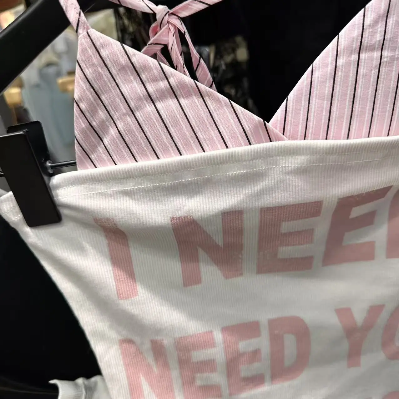 Outwear Sweet Letter Short Camisole Women Summer New Slimming Halter Two Piece Set Sexy Harajuku Top Women Clothes