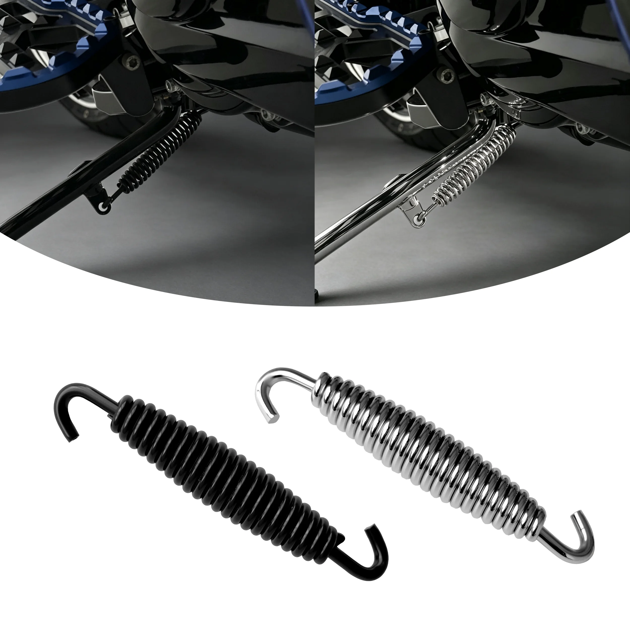 Motorcycle Modified Kickstand Return Spring 4.1‑Inch Spare Part for Harley 1999‑2023 Touring Street Glide Electra Glide