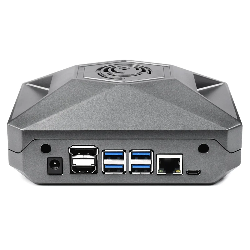 Металлический корпус с охлаждением и защитой серо-черный без антенны для корпуса Jetson Nano (F), для комплекта разработки Jetson Nano