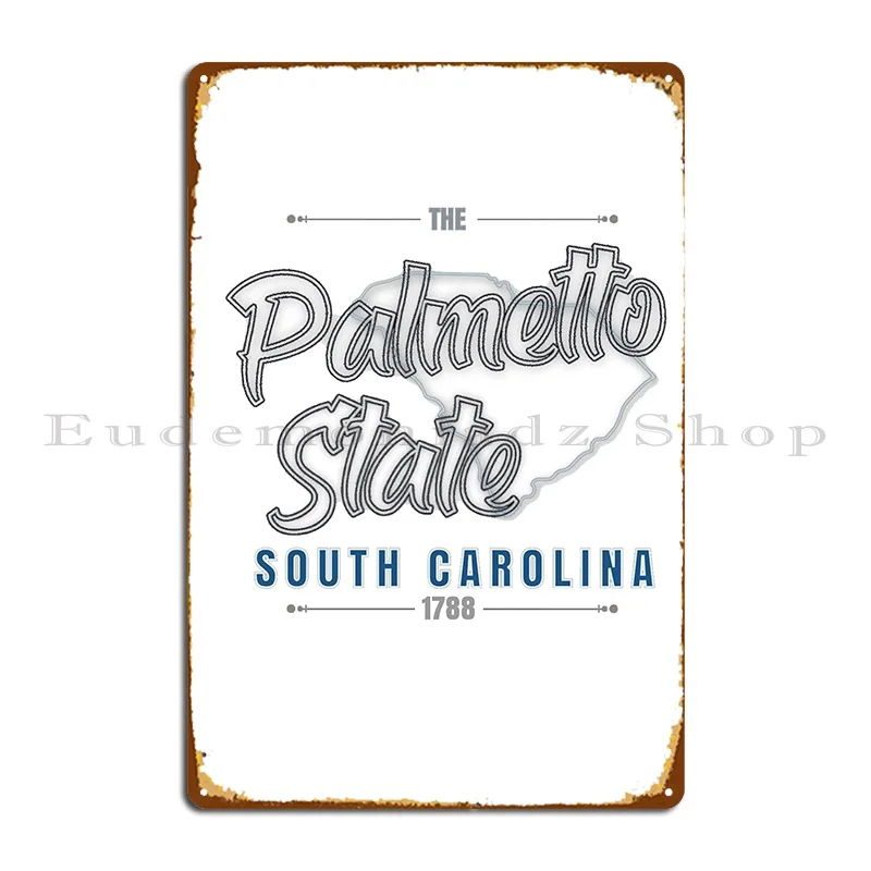 palmetto state Metal Sign Design Design Club Mural Pub Tin Sign Poster