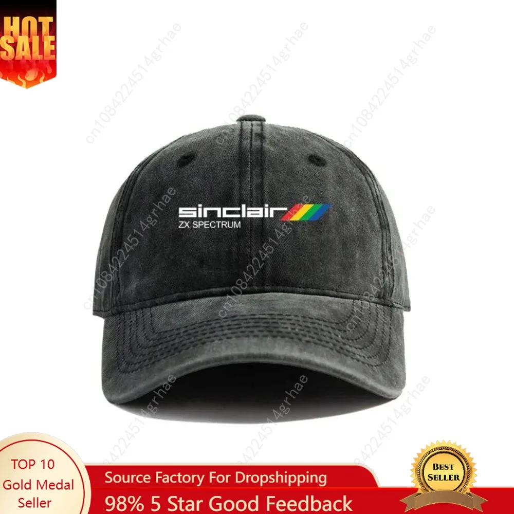 

2025 Sinclair ZX Spectrum Baseball Caps Distressed Hats Cap Men Women Retro Outdoor Summer Adjustable Hat Outdoor Sun Protection