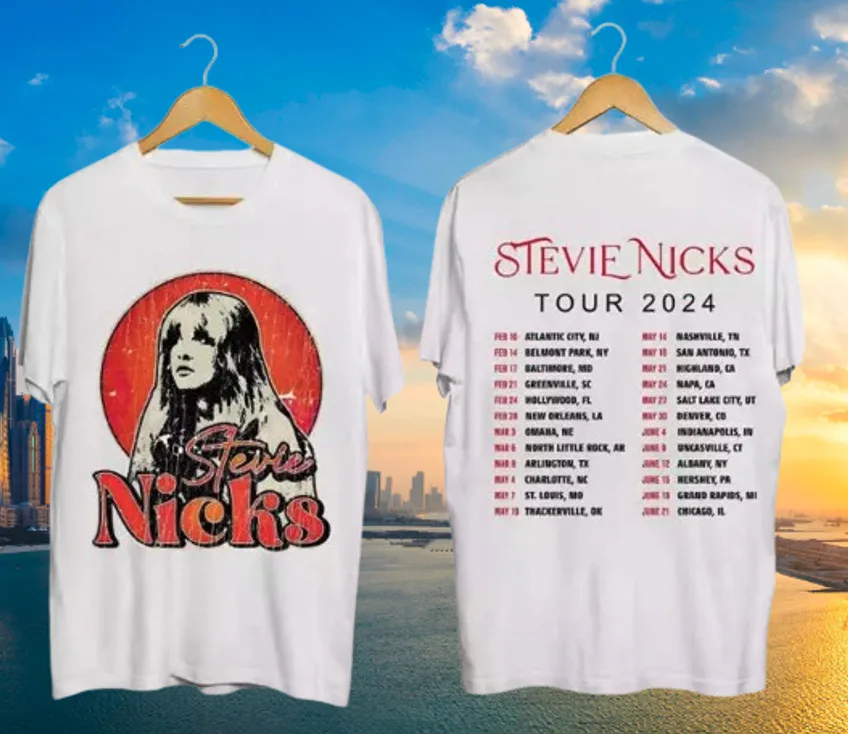 

Винтажная Футболка Для турнира Stevie $ Nicks 2024, новый подарок для концерта, поклонники музыки