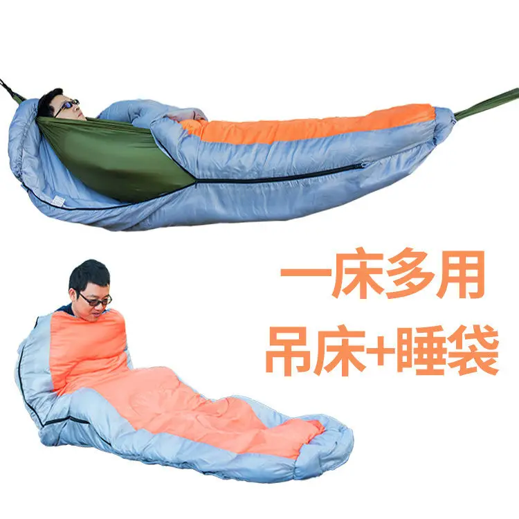 

Hammock Sleeping Bag Adult Autumn and Winter Thickened Men's and Women's Camping Outdoor Single Travel Portable Dirty Separation