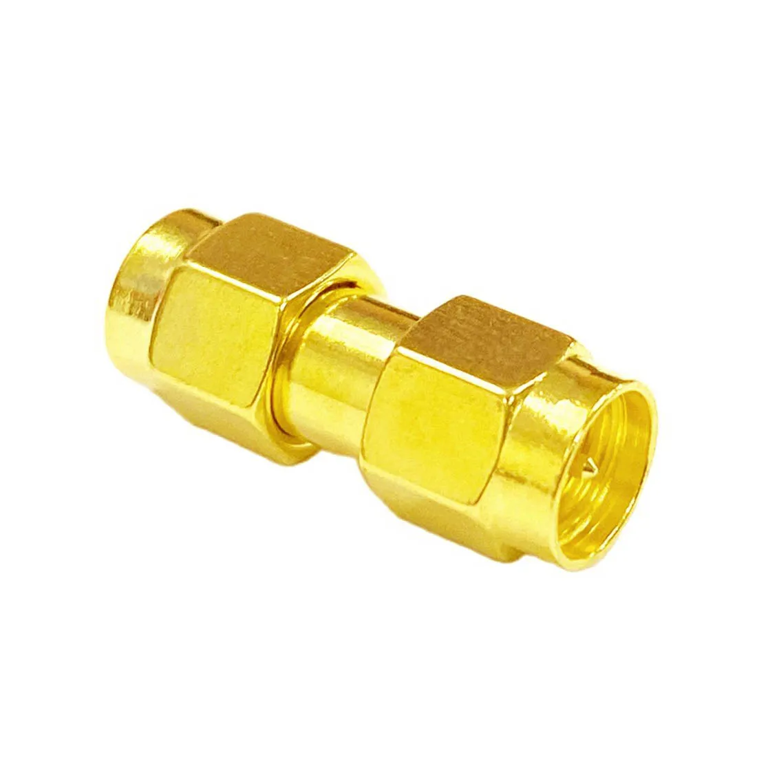 1pc sma macho plug para macho plugue rf coaxial adaptador modem conversor conector reto goldplated novo atacado