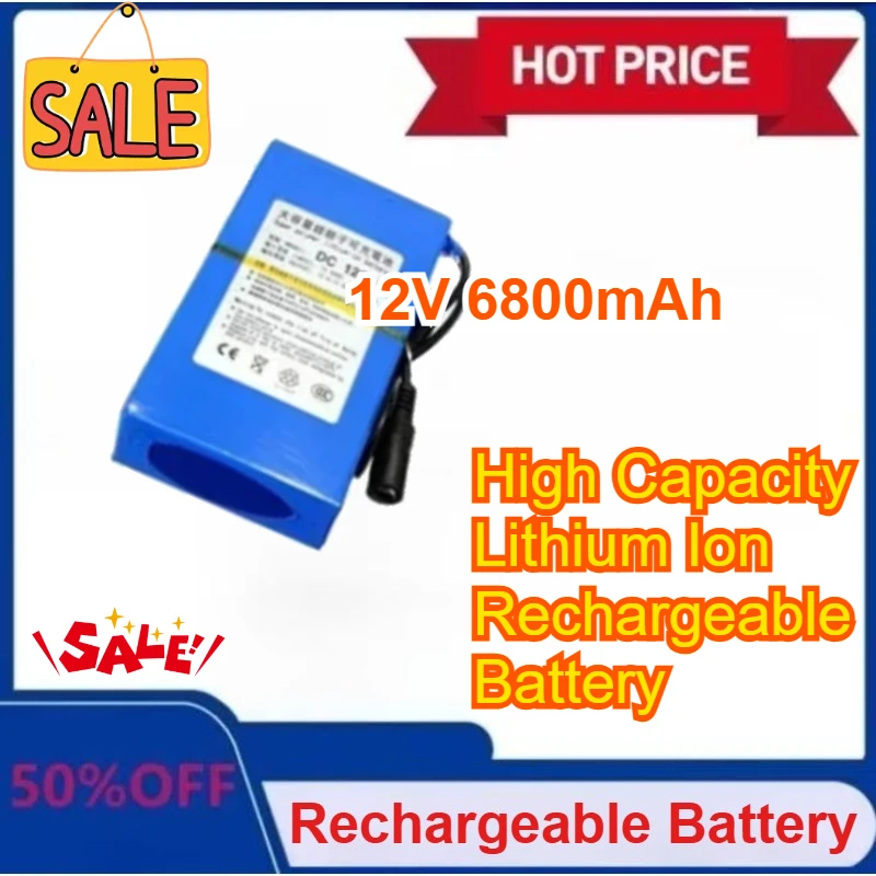 جديد دائم تيار مستمر 12 فولت 6800 مللي أمبير قدرة عالية ليثيوم أيون بطارية قابلة للشحن رائجة البيع تعزيز بطاريات قابلة للشحن