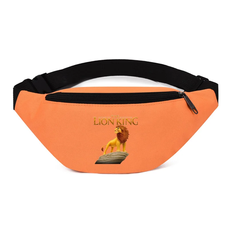 Mufasa Lion King Waist Bag Boys Men Waterproof Chest Bags Fashion Casual Sports Travel Satchels Pocket Pack Belly Bag Workout