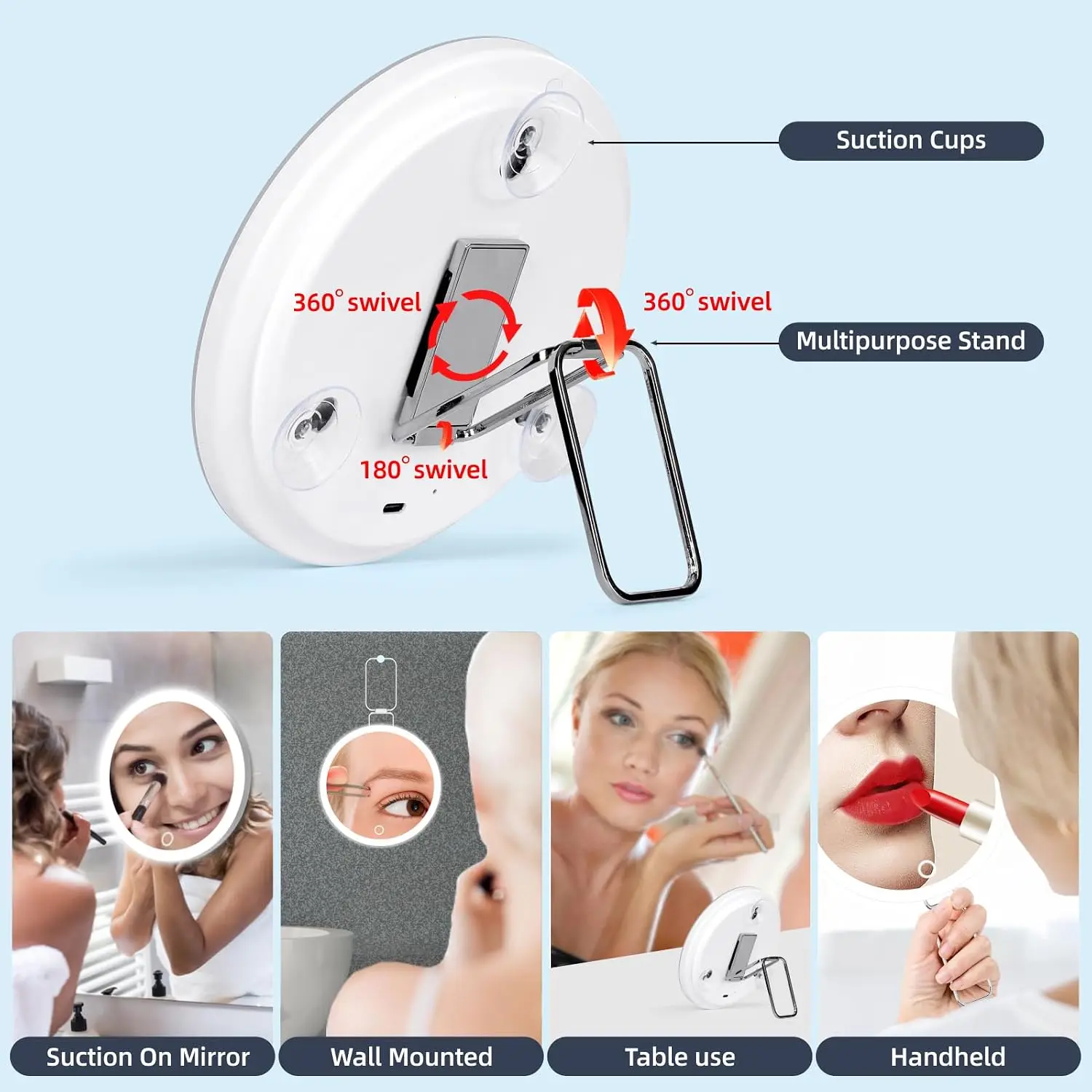 20X Magnifying Mirror, 6inch Handheld Makeup Magnifying Mirror