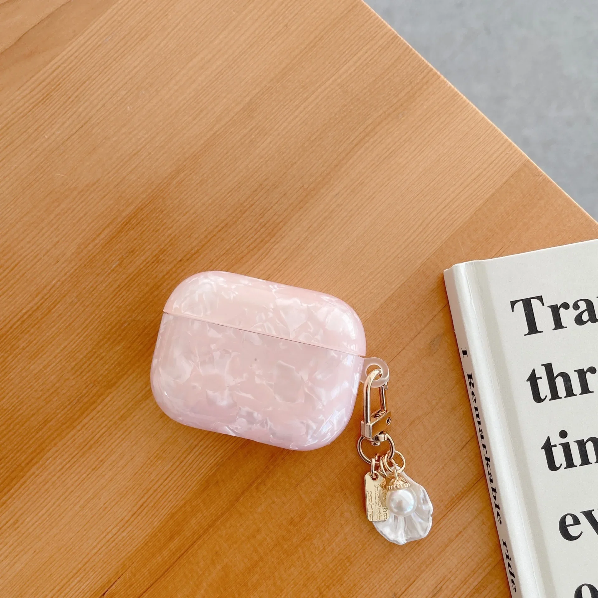 Shell Pendant Case for AirPods 4 Airpod 1 2 3 Pro Pro2 Bluetooth Earbuds Charging Box Protective Earphone Case Cover