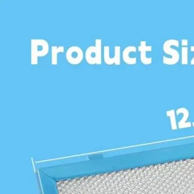 For Kitchen Cooking As Shown Range Hood Filter Top Suction Filter Reinforced Thickened Material 324 X 170 Mm Dimensions