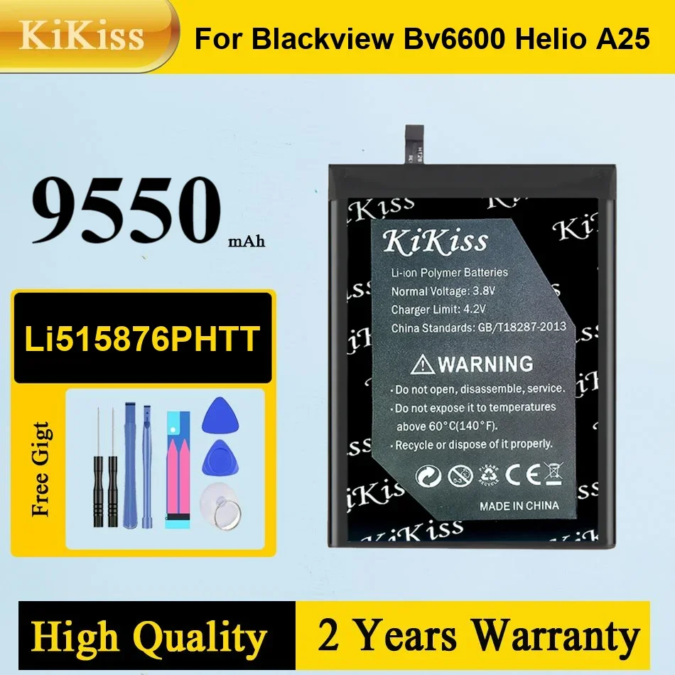

Аккумулятор мобильного телефона Li515876phtt (Bv6600) 8580 мАч для Blackview BV6600 Helio A25, портативные аккумуляторы, гарантия + трек-код