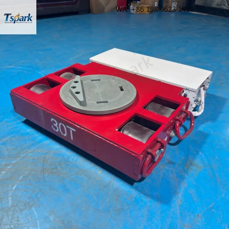 Manganese‑Steel‑Heavy‑Body‑Remote‑Operated‑‑Moving‑Skate, 15‑40‑Ton‑Omnidirectional‑Steering‑Workshop‑Large‑Object‑Transfer‑Tool