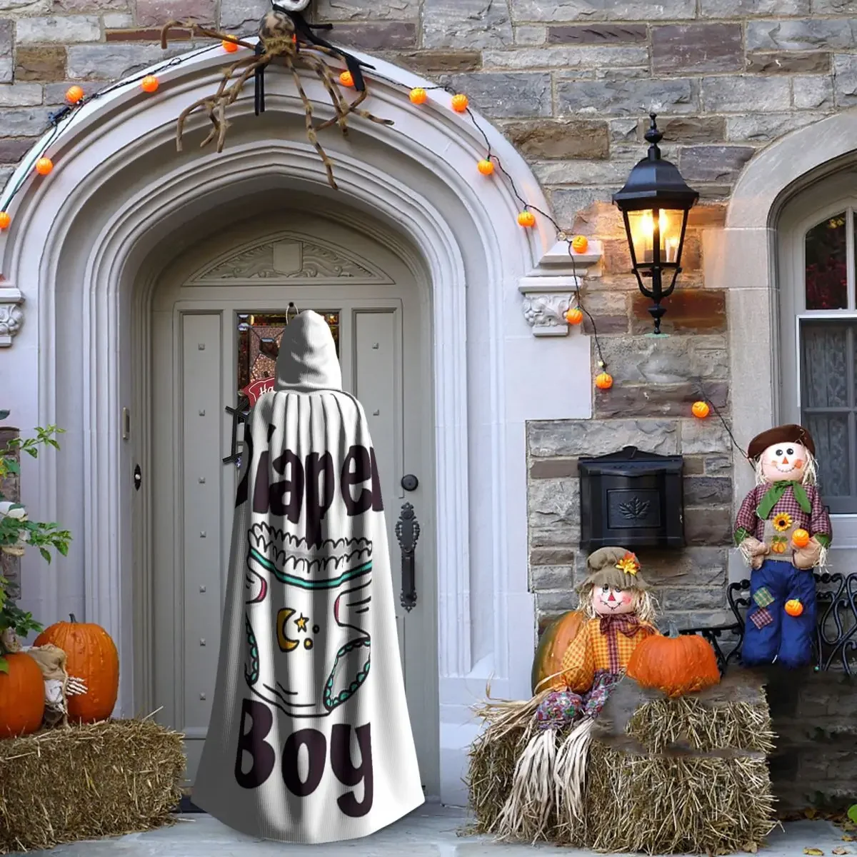 حفاضات Abdl Boy Ddlg حفاضات أطفال للبالغين عباءة طويلة بقلنسوة أزياء ساحرة في القرون الوسطى أزياء تنكرية لحفلات الهالوين للبالغين للجنسين #6