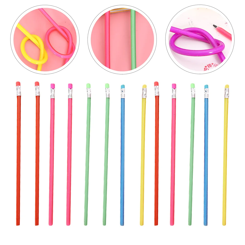 20 Pcs Kleinigheidjes Studenten Zachte Flexibele Potloden Nieuwigheid Gift Giften Cool Fun Bendable Kids Smaak Voortdurend Vouwen