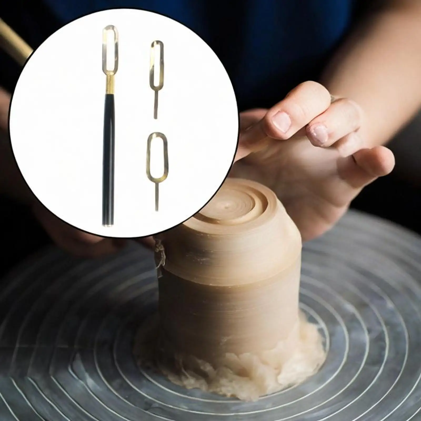 Pottery Trimming Tool Clay Extruder Tool for Beginners Hobbyists Children