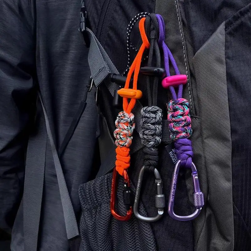 Durable Water Bottle Lanyard Keychain Buckle Attachment for Mountaineering Backpack Versatile Strap for Camping Sports