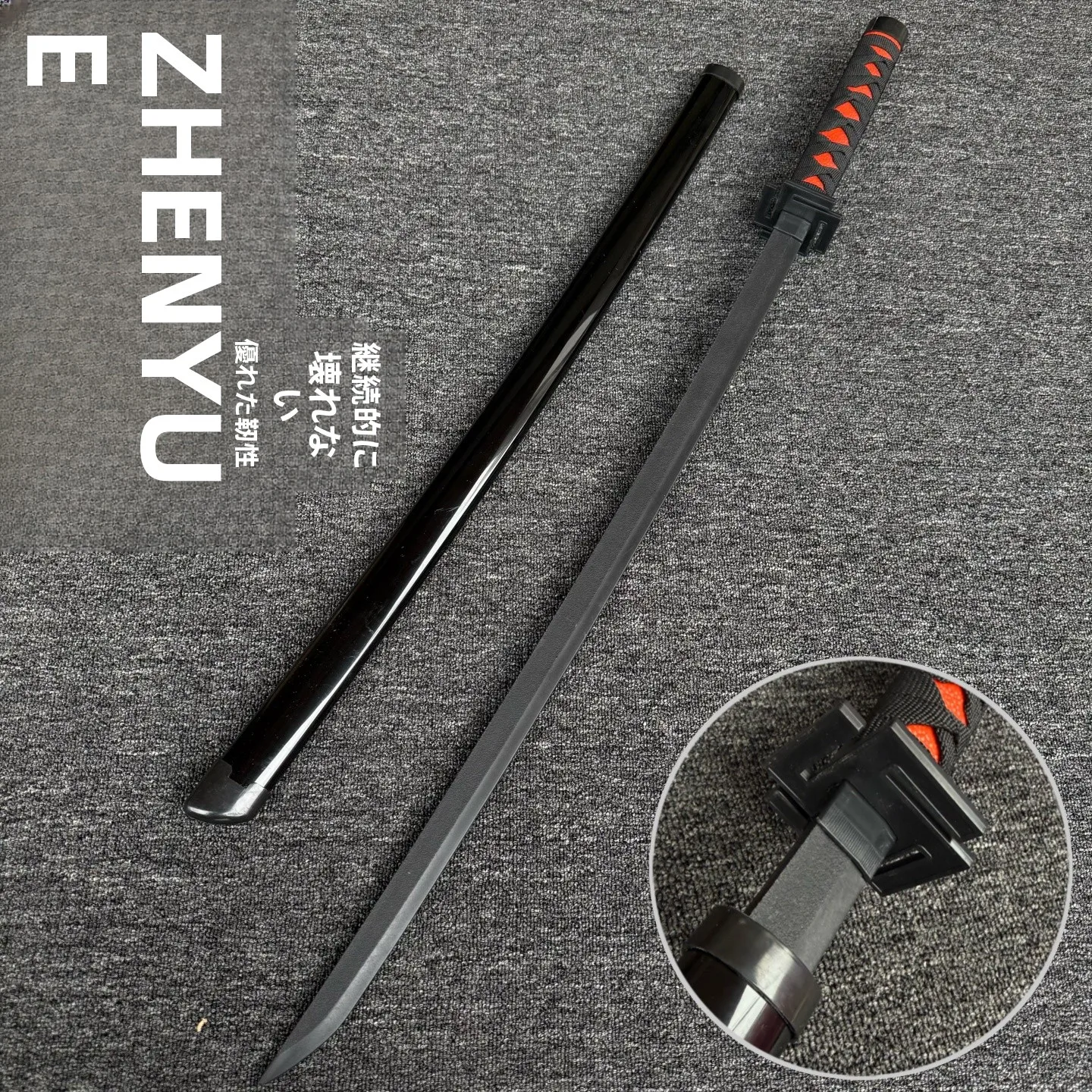 Plastic Rubber Cold Steel Harakiri Samurai Sword Child Toy No Moon Cut Moon New Moon Crescent Blade Wheel Moon Sword Toy