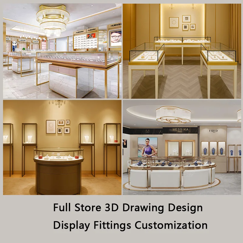 custom.Store تصميم متجر المجوهرات الحديثة الأثاث خزانة عرض المجوهرات #2