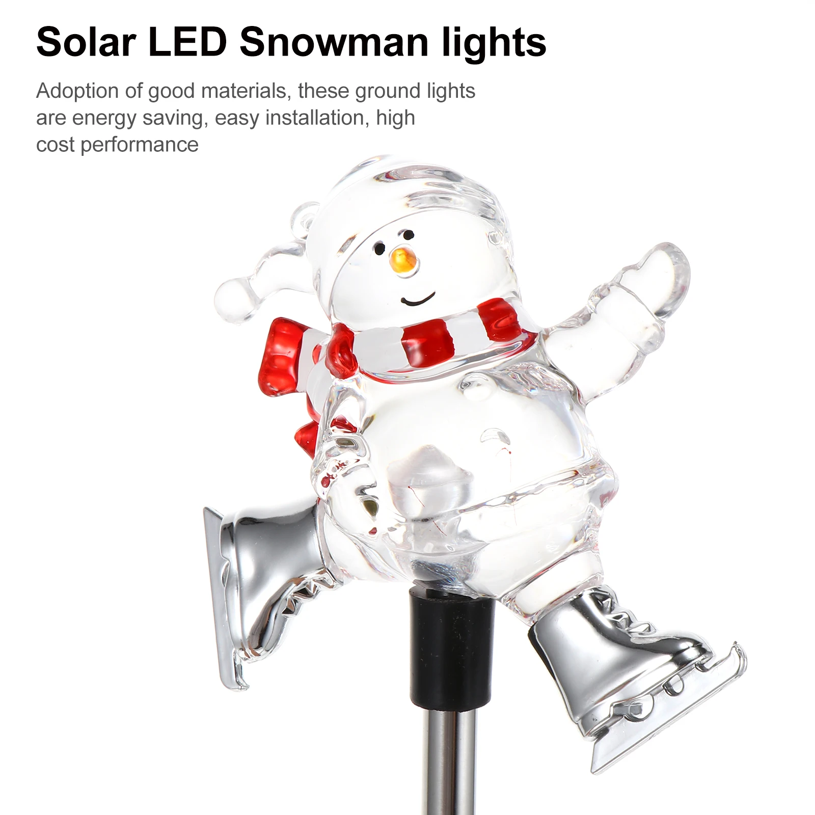 Snowman Plug Lights Decorative Lawn Lamp Waterproof Christmas LED Courtyard Adorable Outdoor Xmas