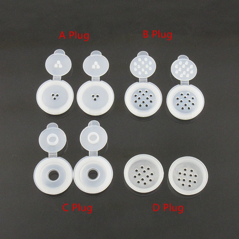 100Pcs 10ml Empty Powder Jars Plastic Transparent Medicine Powder Cosmetic Container Bottle Small Test Tube Storage Bottle