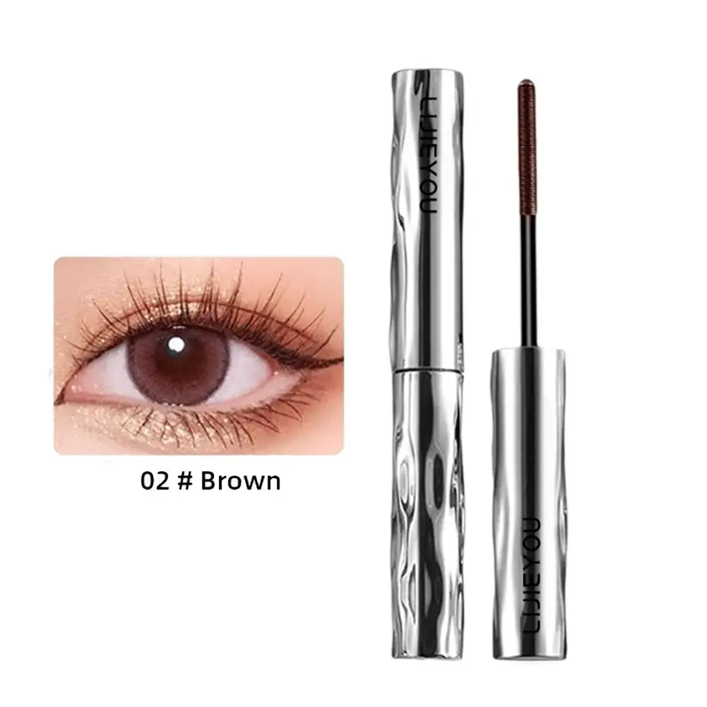 กันน้ํา Quick-Drying เหล็กมาสคาร่า Clump-ฟรีสีดํา Curling Enhancer สีน้ําตาลแต่งหน้า Eyelash เครื่องสําอางความงาม Faci A6C7