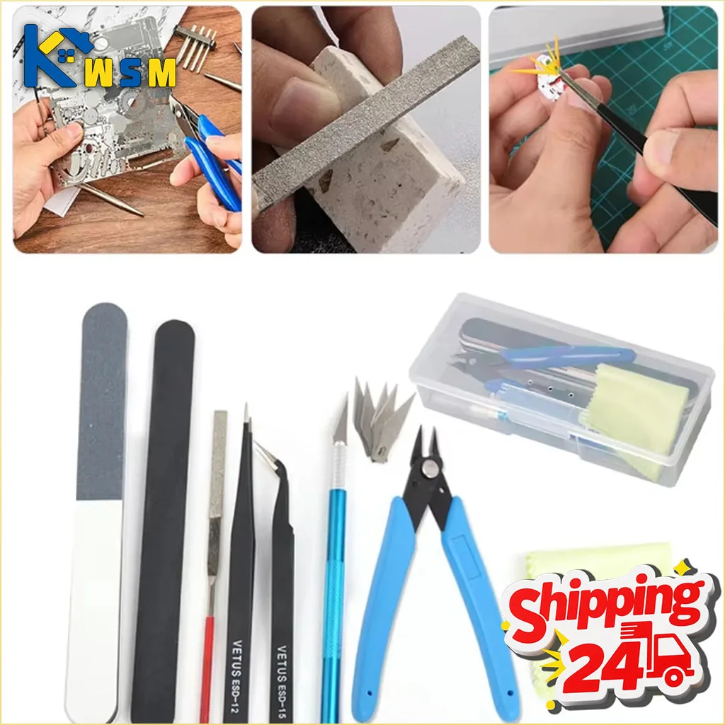 

Model Making Basic Tools Handmade Model Car Hobby Building Repair and Assembly Tools Starter Kit for DIY Craft Projects