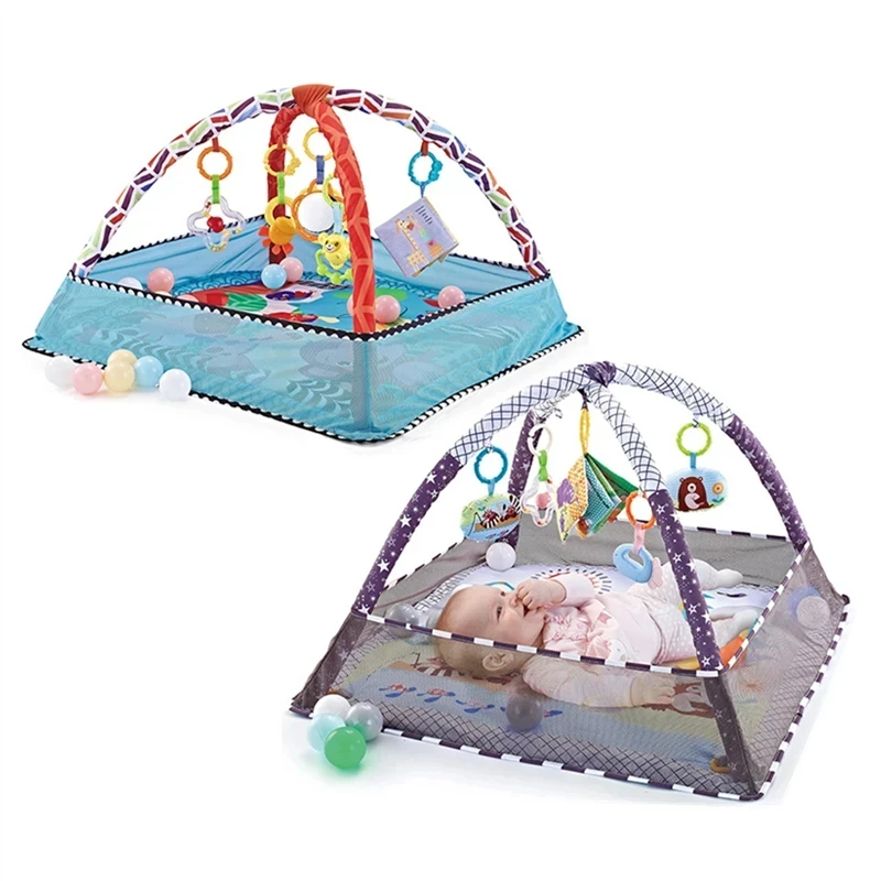 Baby Multifunctional Fitness Frame Kids Early Education Toys Mat Crawling Blanket Baby Early Activity Fitness Fence Dollhouse