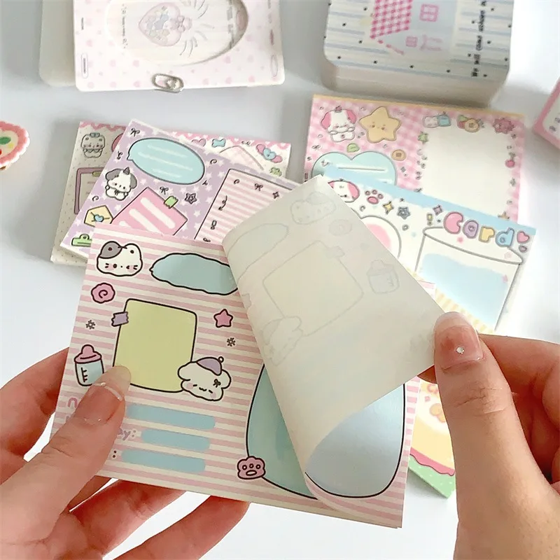 50 แผ่น Kawaii การ์ตูนนมลูกสุนัข Memo Pads กระดาษ To Do List Journal หมายเหตุ Paperlaria DIY วัสดุเครื่องเขียน