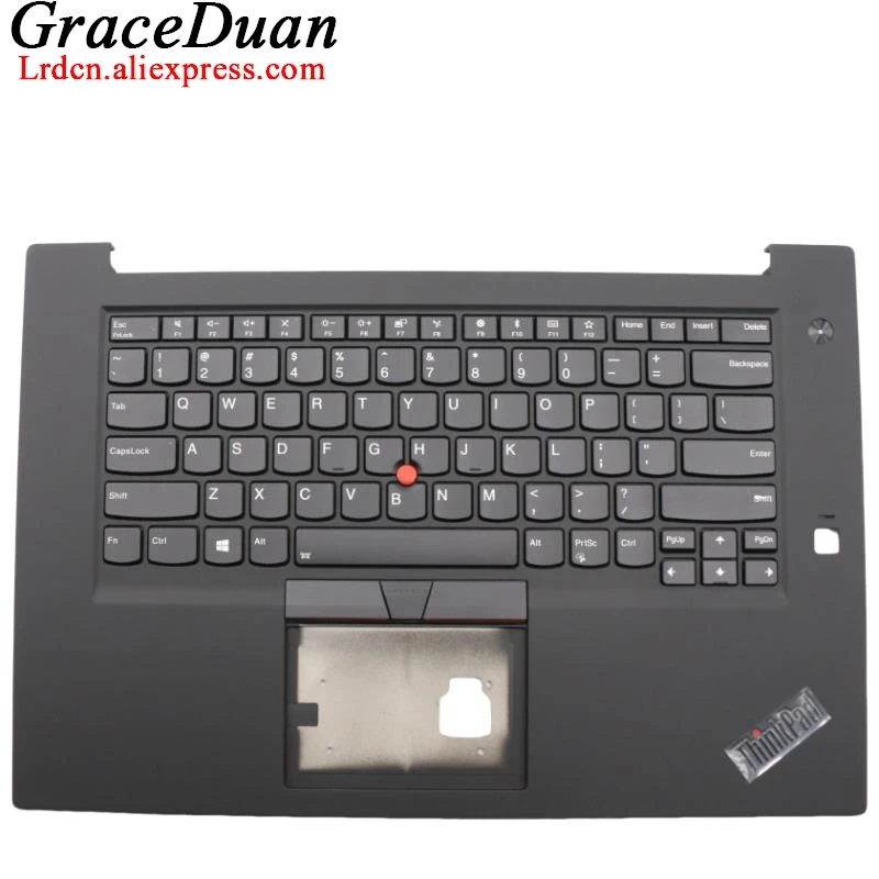 

US English Black Keyboard Upper Case Palmrest Shell Cover For Lenovo Thinkpad P1 X1 Extreme Gen1 G1 01YU756 01YU757 01YU801 01YU