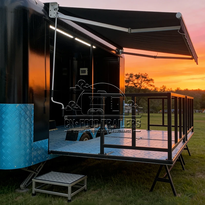 

CN Food Trailer Custom Built Food Truck Concession Food Trailer Mobile Bar Mobile Stage Trailer Events Booth Exhibition Stall