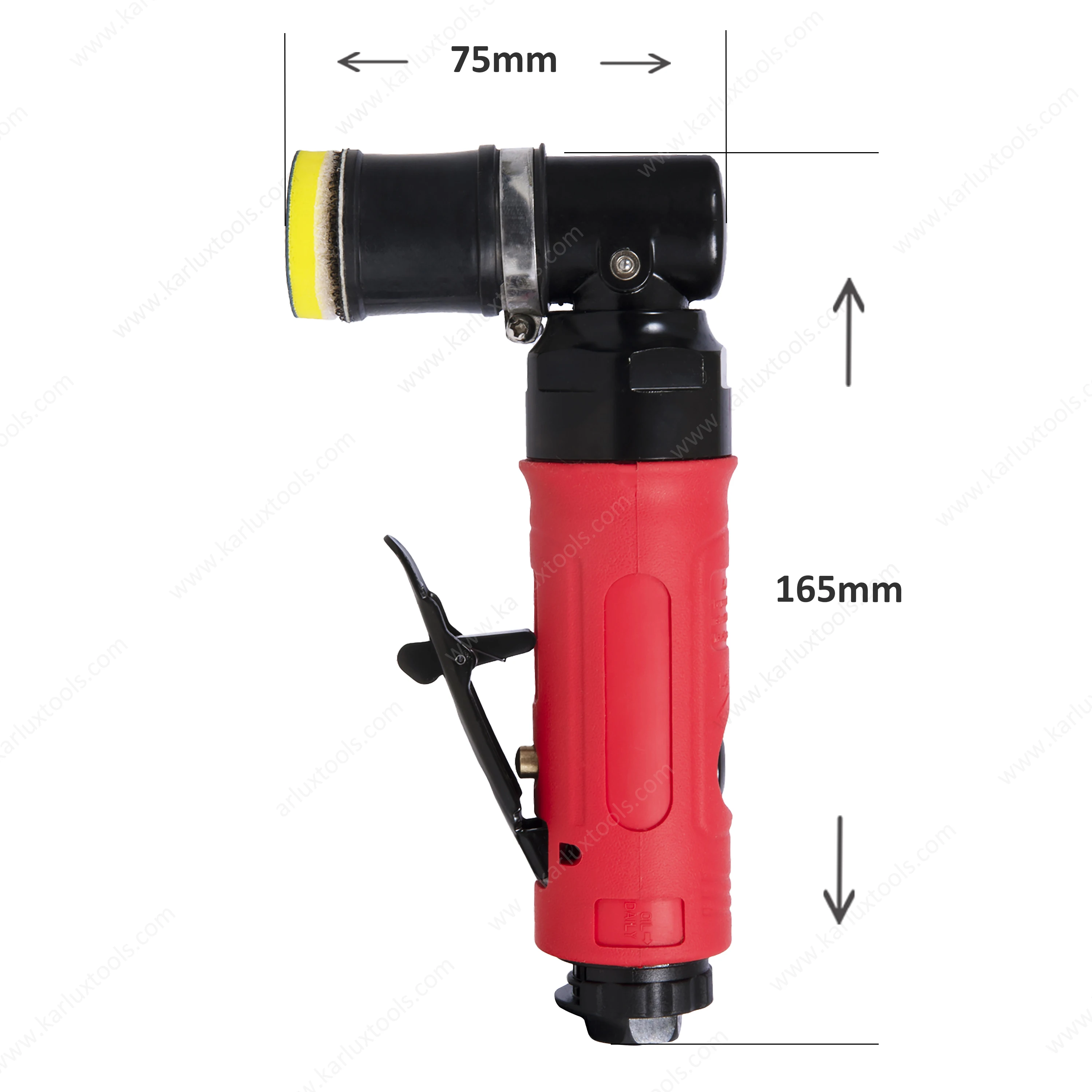 2026 1.2Inch 30Mm High Speed 15000Rpm Pneumatic Mini Air Angle Sander for Metal Detailing Grinding - view 6