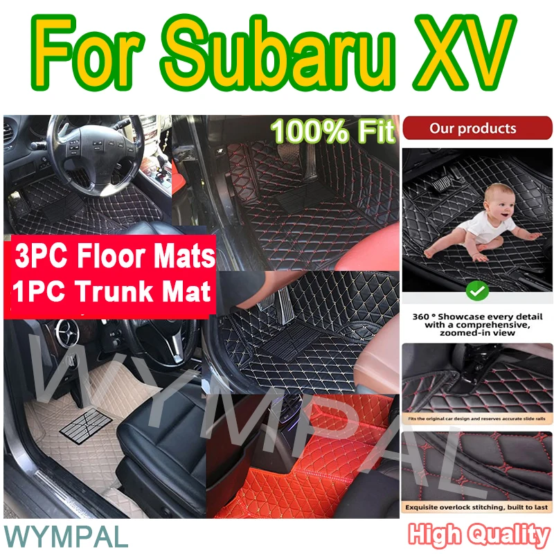 

Роскошные автомобильные коврики на заказ для Subaru XV 2011 2012 2013 2014 2015, автомобильные кожаные мужские и женские автомобильные коврики с полным покрытием