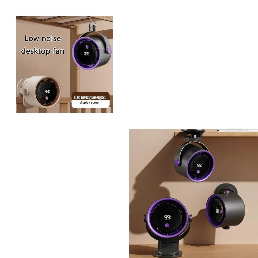 27RB 100 Speed Desktop Fan 100 Speed Multifunctional Electric Fan Circulator Portable Home Quiet Ventilator Wall Ceiling Fan