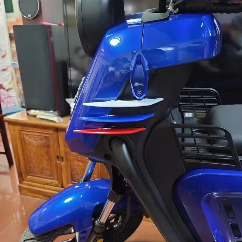 Universal Refit Motorcycle Winglet Aerodynamic Spoiler Dynamic Wing Decoration Sticker For Motorcycles E-bikes Scooters Etc