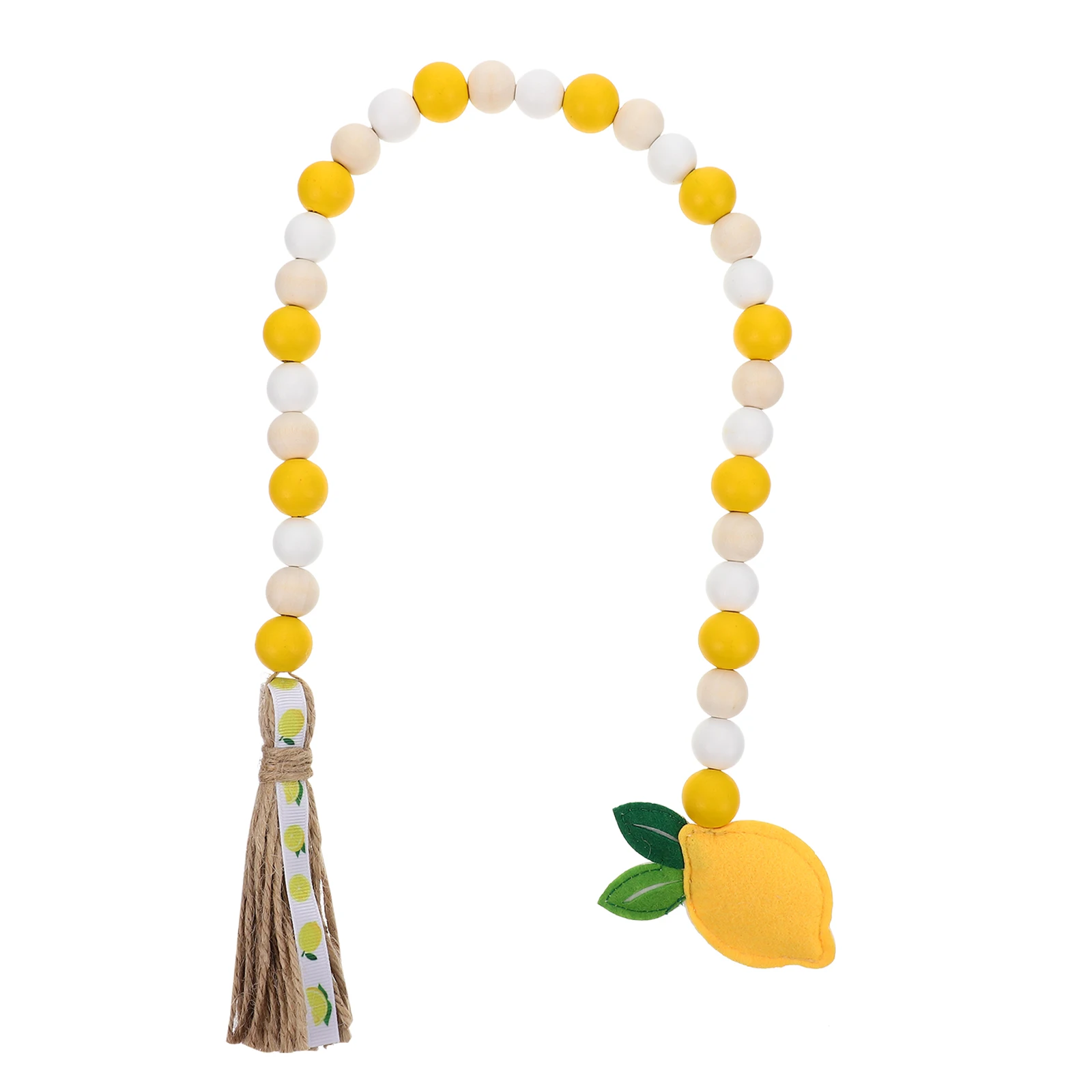 

Lemon Wood Tassel Rope Hanging Doorway Wooden Bead Beads Pendant Wall Hanging Ornament Wooden Bead Pendant Wall Ornament