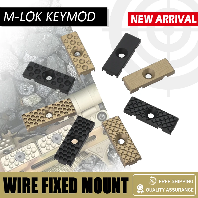 Tactical Rail Handguard Wire Guide Tail Fixed for M-LOK Key mod Wire Guide Cable Management Rail Cover