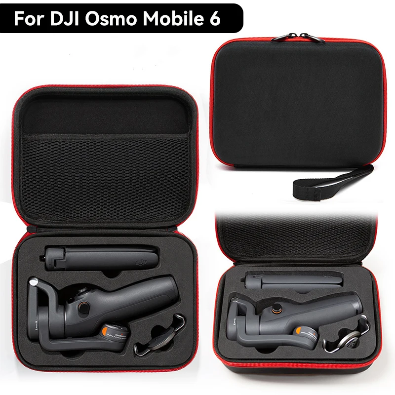 Portable Case Gimbal Tripod Magnetic Clip Fill Light Clip Carrying Bag Handbag For DJI Osmo Mobile 6 Storage Accessories