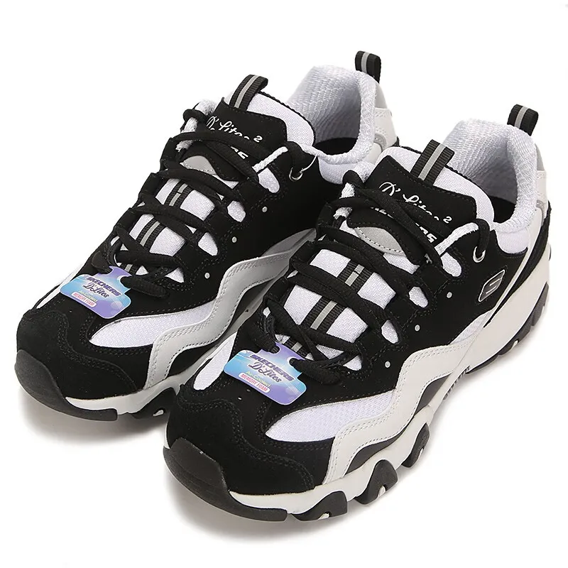 

Skechers D'Lites Series Dad Shoes Повседневная обувь Женская обувь Дышащая спортивная обувь с сеткой 12493-Bkw