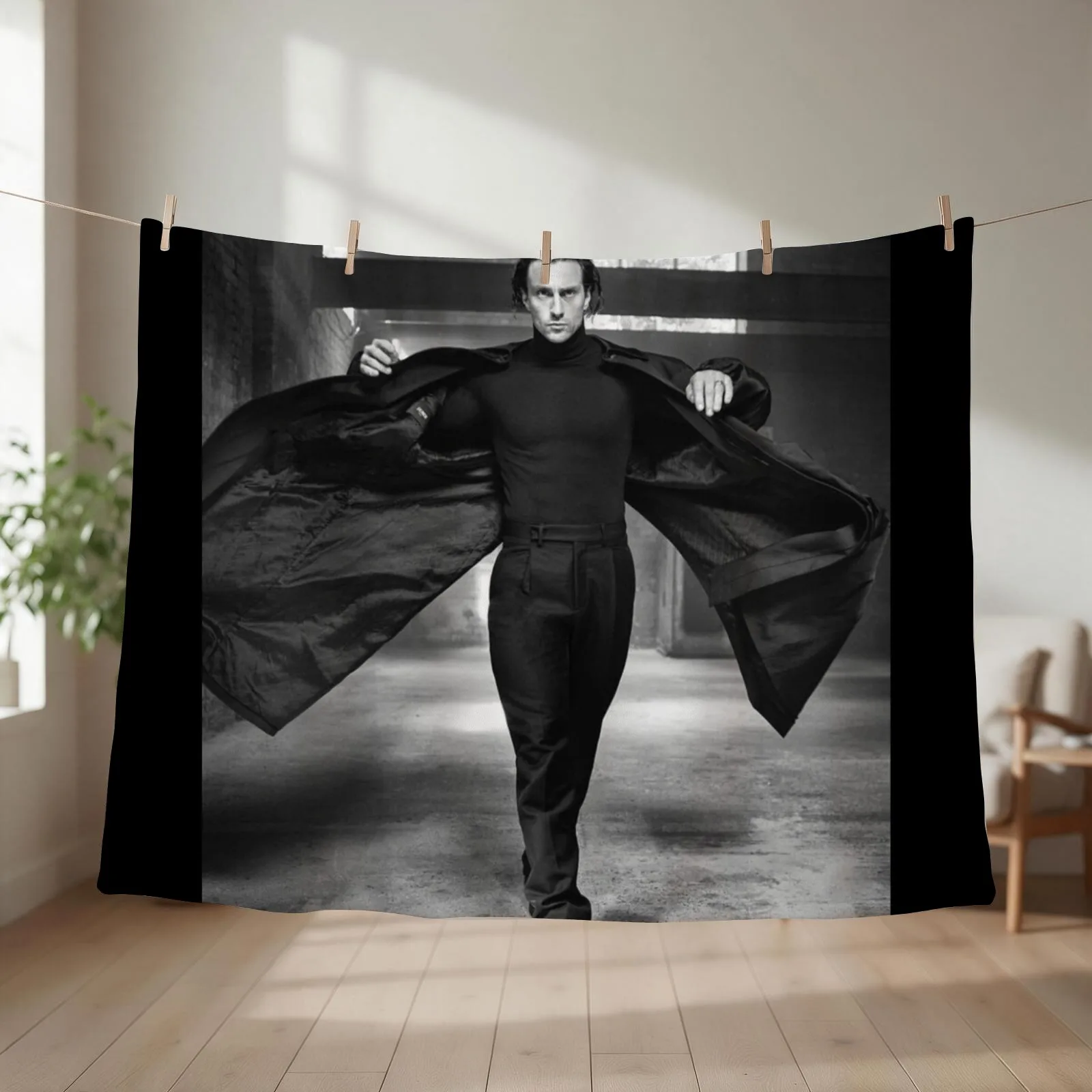 B&W 2 AARON T.J. Throw Blanket couch cozy soft plush fuzzy picnic outdoor blanket