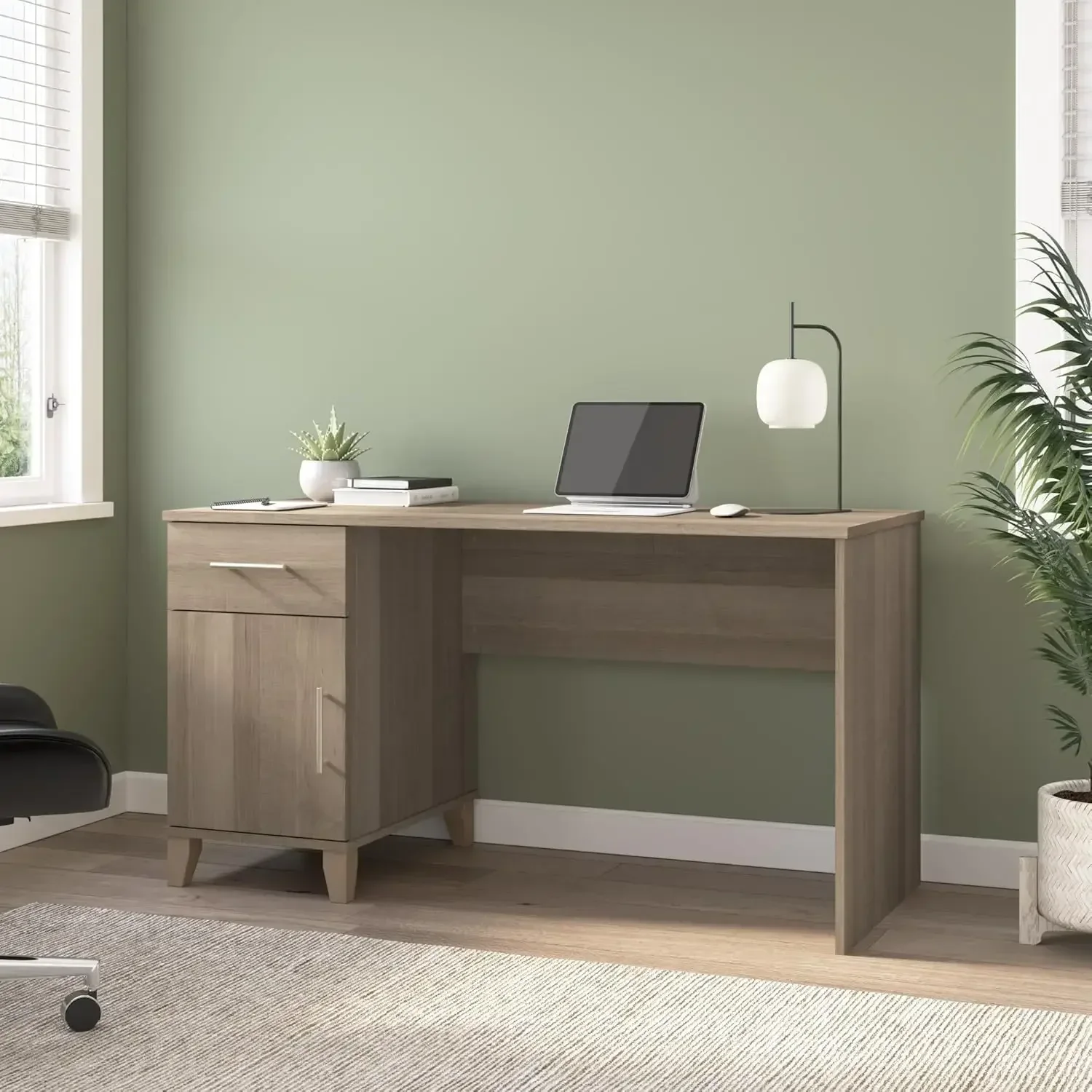 Desk with Drawers and Storage, Easy To Assemble Computer Desk for Home Office Space